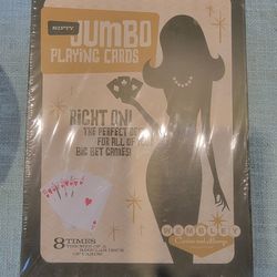 **NEW FACTORY SEALED ** VINTAGE WEMBLEY NIFTY JUMBO PLAYING CARDS