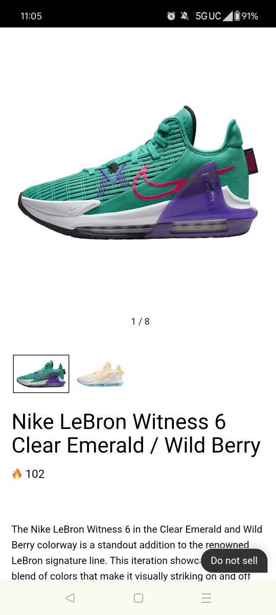 LeBron Witness 6 Brand New Size 10