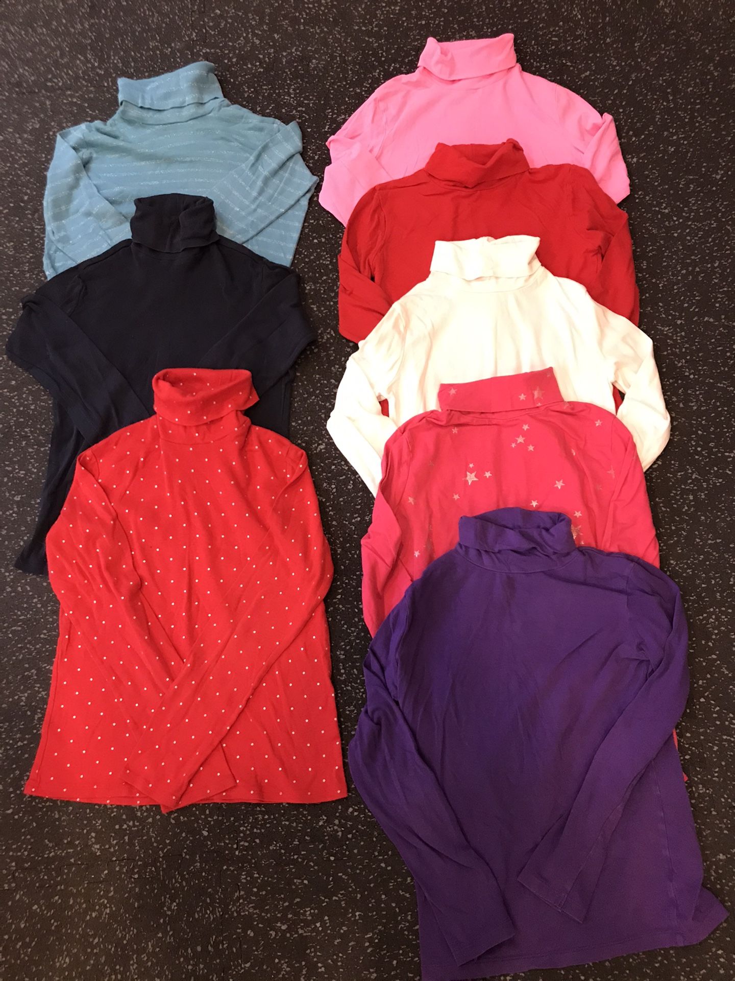 8 Girls Turtleneck Shirts