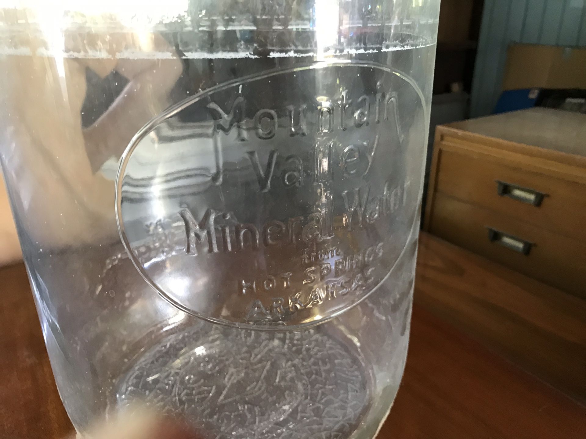 Vintage 5 gallon glass bottle( Mountain Valley)