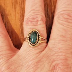 SALE PENDING Deep Turquoise Size 8 Ring