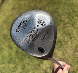 GOLF LEFT HANDED CALLAWAY THE BIGGEST BIG BERTHA DRIVER 10* TITANIUM REGULAR GRAPHITE