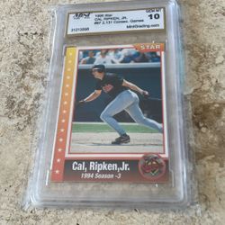 95 Star Cal Ripken Jr. Gem 10 Card