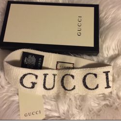 White Gucci headband box included.  100% authentic 