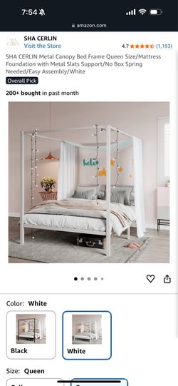 QUEEN CANOPY BED FRAME