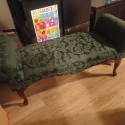 Plush Green bench