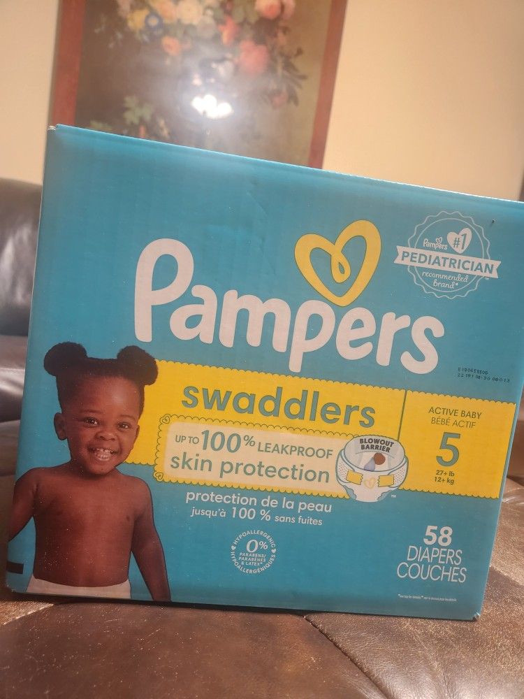 Pampers Size 5 $20 C/u