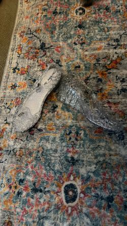 Size 8  Clear Sparkly Jelly Wedge.