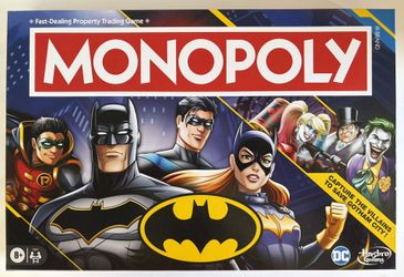Monopoly Batman Edition Board Game | Monopoly Game for Batman Fans | Ages 8 and Up 