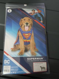 Superman costume for dog