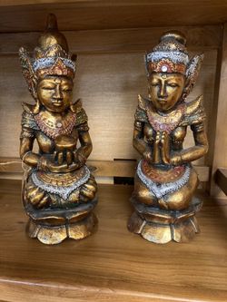 Bali Bride & Groom/Man & Woman Statues (New)