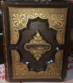 Rare 1882 Antique Parallel Family Bible - Huge Book