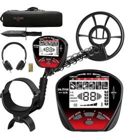 Metal Detector for Adults, Professional Metal Detectors Waterproof with 10" IP68 Coil, Larger LCD Display, High Accuracy for Gold & Silver Detection &