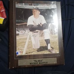 Mickey Mantle Autograph Picture