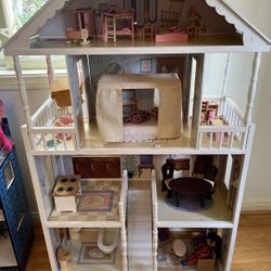 KidKraft Wooden Doll House with Furniture 