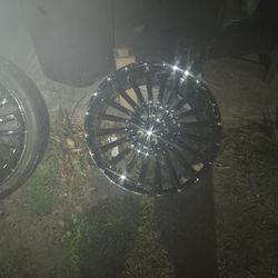 20 in Chrome Panther wheels