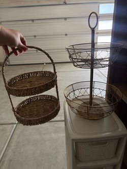 Two-Tier Basket Stands