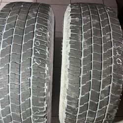 Lt 265/70/17 Two Used Tires Goodyear Load Range E
