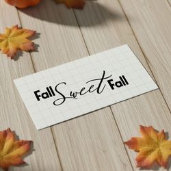 Fall vinyl decal