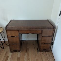 vintage waterfall desk antique