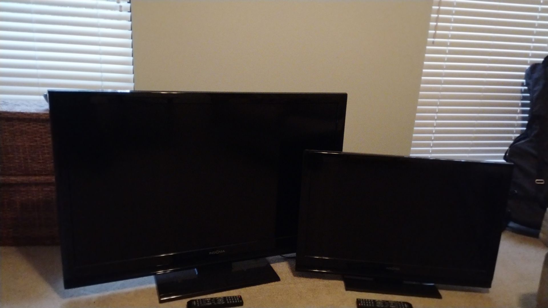 Two Flat-Screen TVs, 46" & 32"