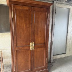 Vintage Armoire Cabinet 