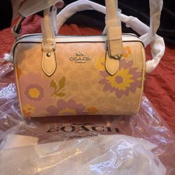 Coach Floral Rowan Bag 