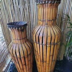 Vintage Bamboo Bins
