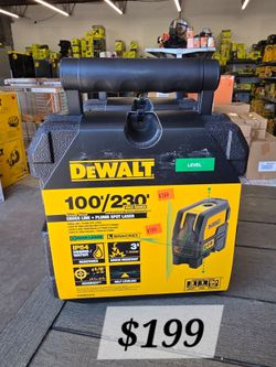 DEWALT 100 FT. CROSS LINE & SPOT GREEN LASER LEVEL
π₯ LIQUIDATION PRICE: $199 π₯
β¨ NEW CONDITION β¨
Get precise alignment for your remodeling projects!