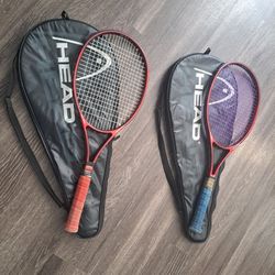 2 Head Tennis Rackets w/ Cases
