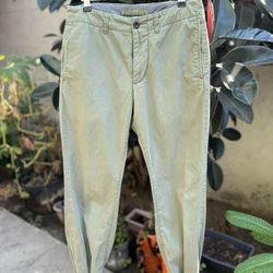 J Crew Olive Green Jogger Pants Men's Size 28 Regular