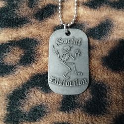 Social Distortion Dog Tag Necklace