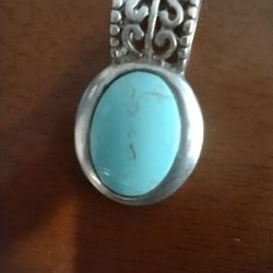 Turquoise Sterling Silver Pendant