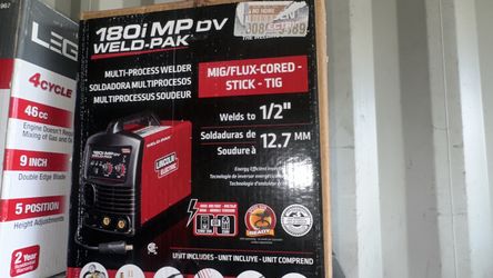 Lincoln Electric 180 Amp Weld-Pak 180i Multi-Process Stick/MIG/Flux-Core/TIG, 120V or 230V Aluminum Welder