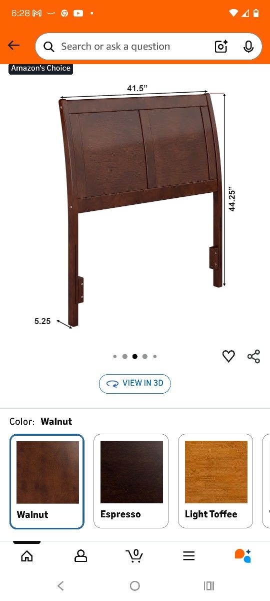 Lampley Solid Wood Sleigh Headboard