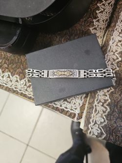 MEN'S HIP HOP STAINLESS STEEL BRACELET 9 INCH