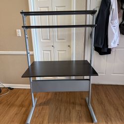Desk With Two Top Shelves