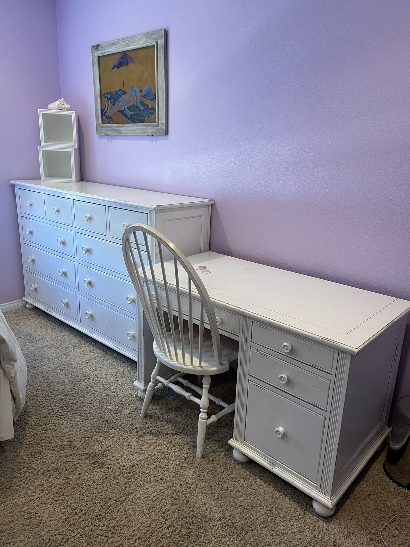 Desk/Dresser/Chair Set