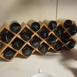 Spice Rack With Spices