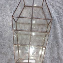 Glass Coffin Shelf Halloween Collectible