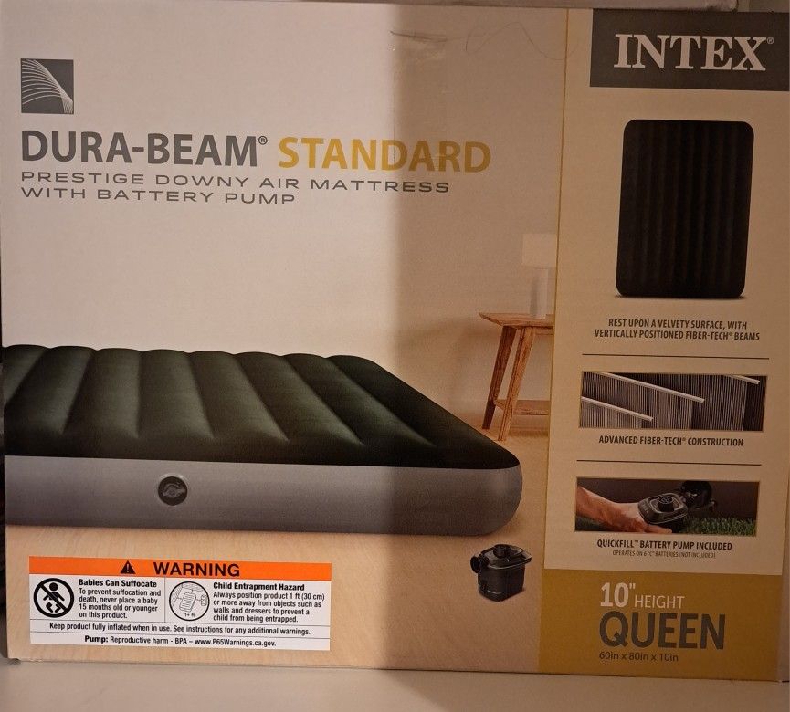 Intex Durabeam Air Mattress Queen (New)