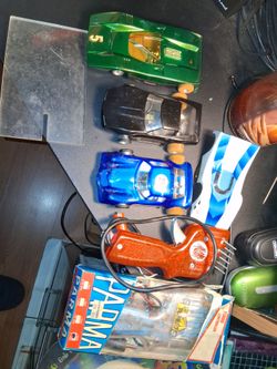 Slot Car Collection with Controllers and Parts