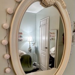 Vintage Gold and White mirror