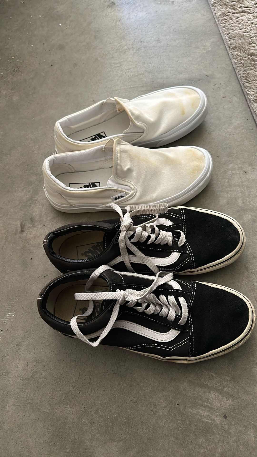 Vans BOTH $50