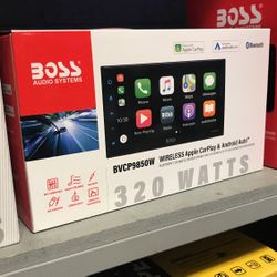 Boss Elite 7 Inch Apple CarPlay And Android Auto Stereo Wireless 