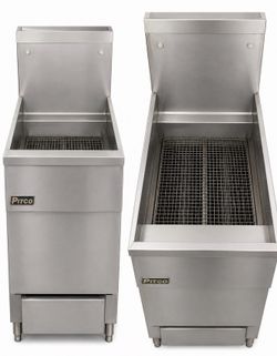 Pitco Commercial Stainless Steel Deep Fryer – Natural Gas/LP (Model Unknown)