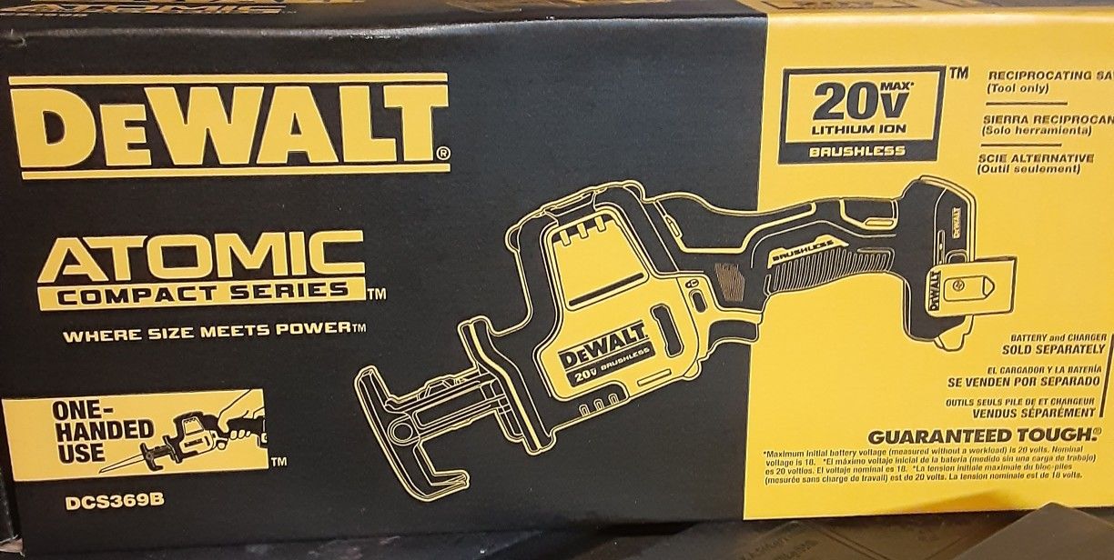 NEW DeWalt 20v max brushless reciprocating saw
