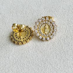 Virgin Mary earrings 