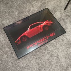 Framed Porsche Picture