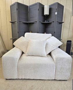 Ultra Plush Oversized Fabric Armchair